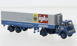 Brekina 85241 - H0 - Kühlkoffer-Sattelzug DAF Do 2000 Binfürst/Iglo